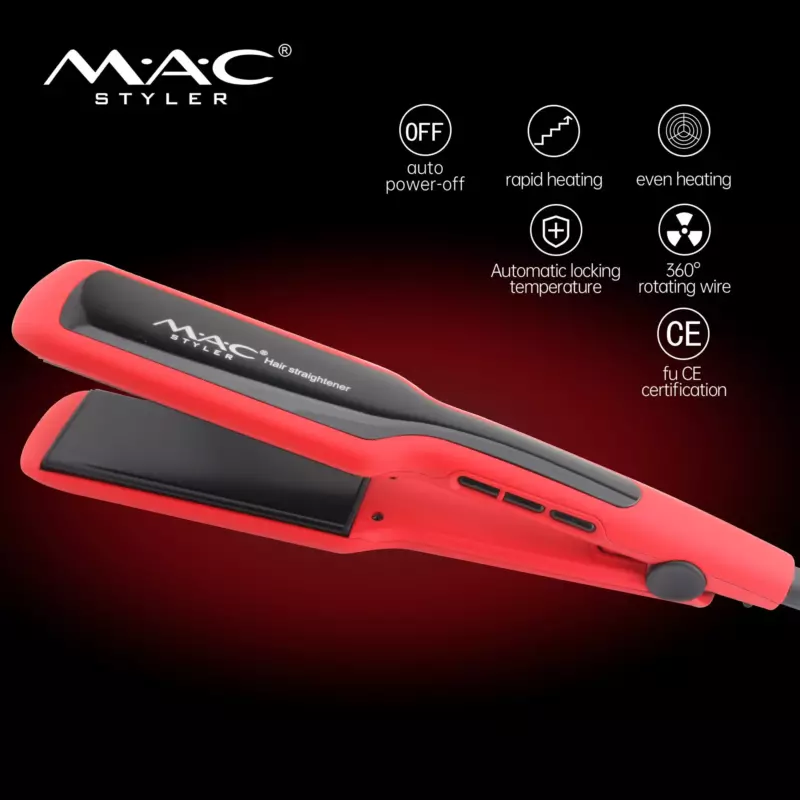 MAC Styler MC-3064 – Lisseur Rouge Kératine Thérapie 750 °F