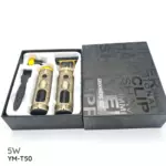 Rasoir tondeuse professionnel multifonction 3-en-1 étanche en acier — Efficacité garantie model YM-T50