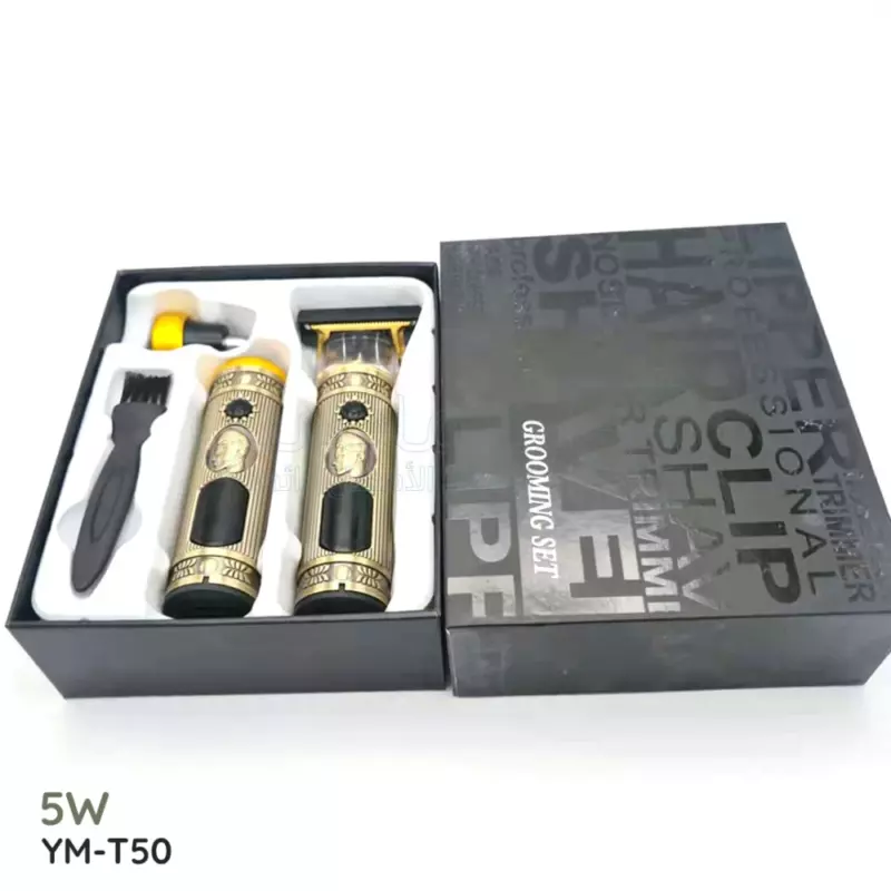 Rasoir tondeuse professionnel multifonction 3-en-1 étanche en acier — Efficacité garantie model YM-T50