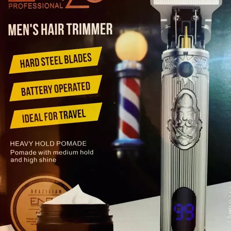 V-BENZ ENZO EN-5045 – Tondeuse Rechargeable Professionnelle avec afficheur