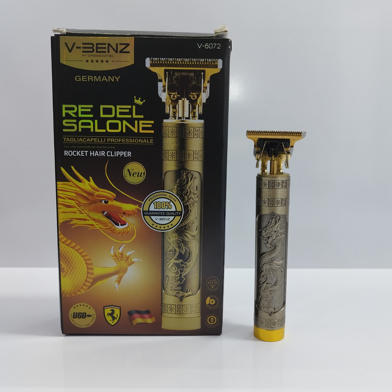 V-BENZ V-6072 – tondeuse professionnel “Zero-Gap” rechargeable doré - dragon