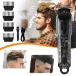 BM ELECTRONIC BME LT808 tondeuse transparent rechargeable avec moteur rotatif rapide , batterie 2000 mAh