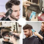 BM ELECTRONIC BME LT808 tondeuse transparent rechargeable avec moteur rotatif rapide , batterie 2000 mAh