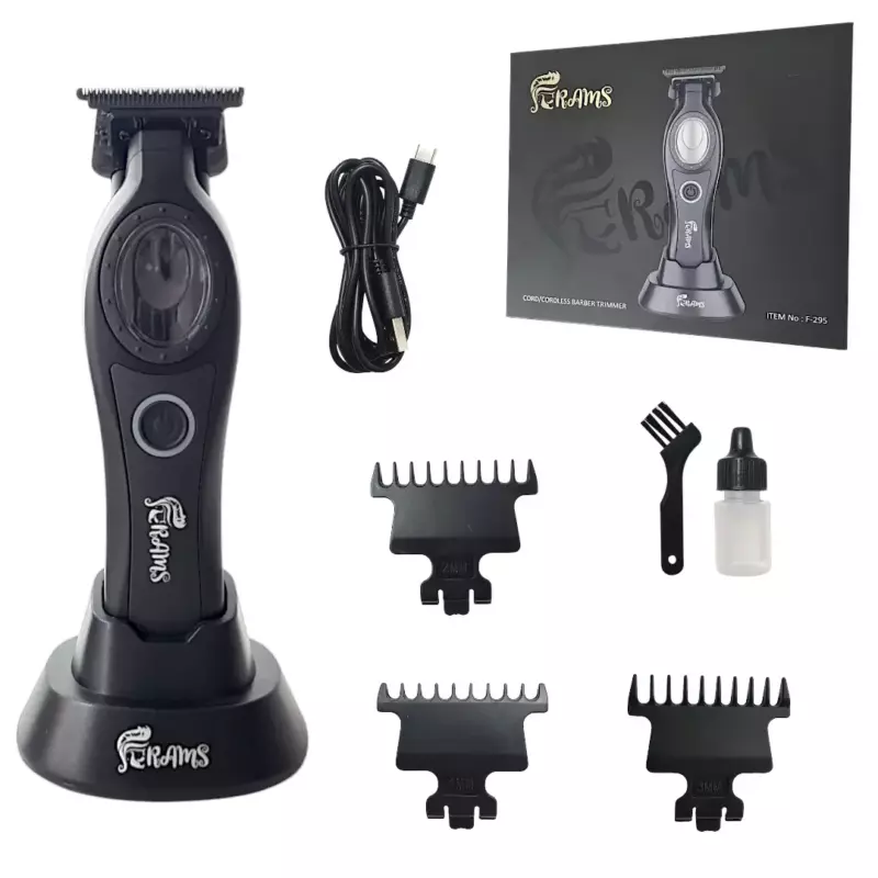 FRAMS F-295 – Tondeuse électrique sans fil pour cheveux & barbe
