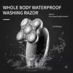 Kemei KM-1004 – Rasoir Électrique Professionnel multifoncition Rechargeable à 3 Têtes Flottantes