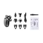 Kemei KM-1004 – Rasoir Électrique Professionnel multifoncition Rechargeable à 3 Têtes Flottantes