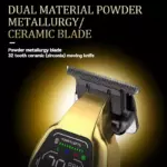 Kemei KM-1697 – Tondeuse Vintage LCD 1400 mAh, 3 Vitesses - 9W - afficheur lcd gold