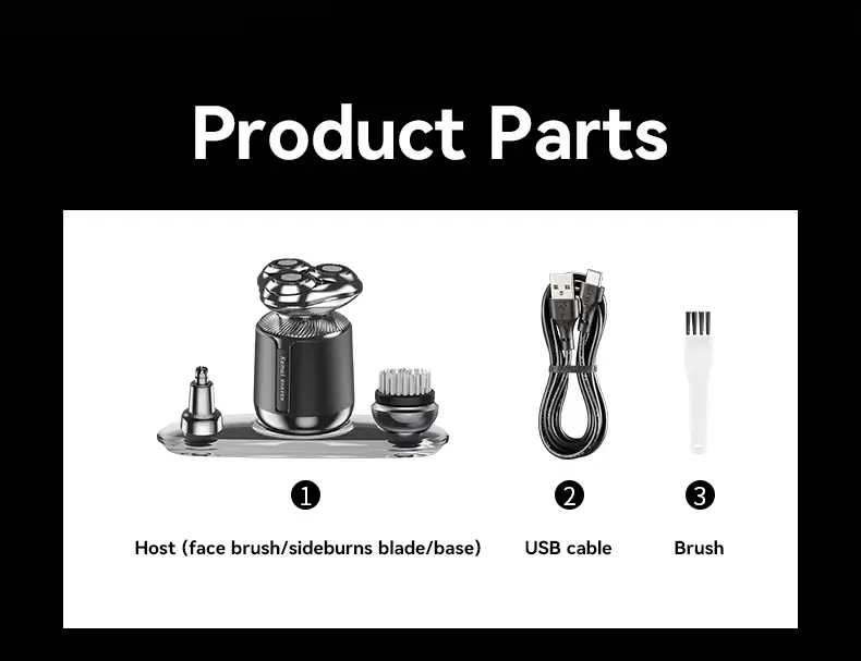 Kemei KM-3224 – Rasoir / Tondeuse 3-en-1 Rechargeable