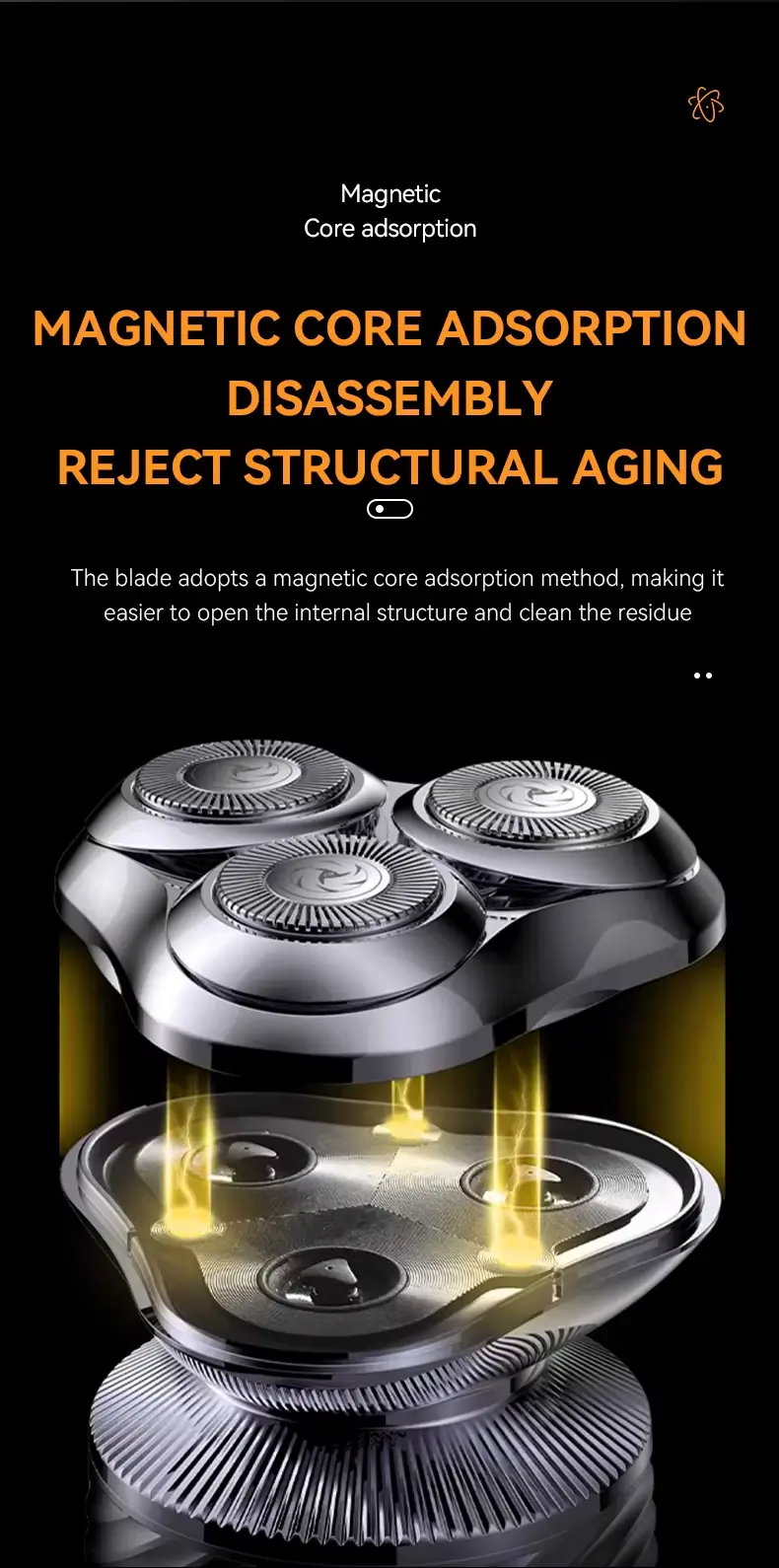 Kemei KM-3224 – Rasoir / Tondeuse 3-en-1 Rechargeable