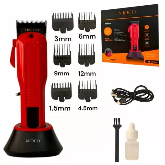 MIOCO RS-9668 – Tondeuse professionnelle rechargeable 20W- 7500 RPM - 2500 mah