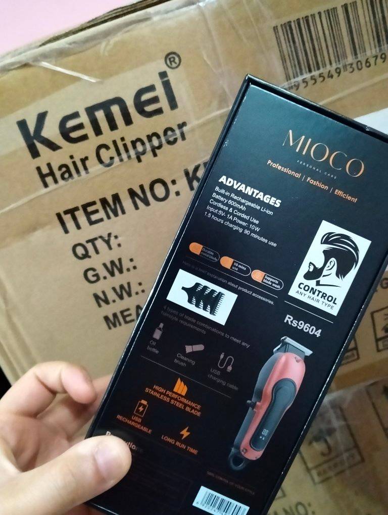 MIOCO RS9604 – Clipper rechargeable 7000 tr/min avec écran LCD