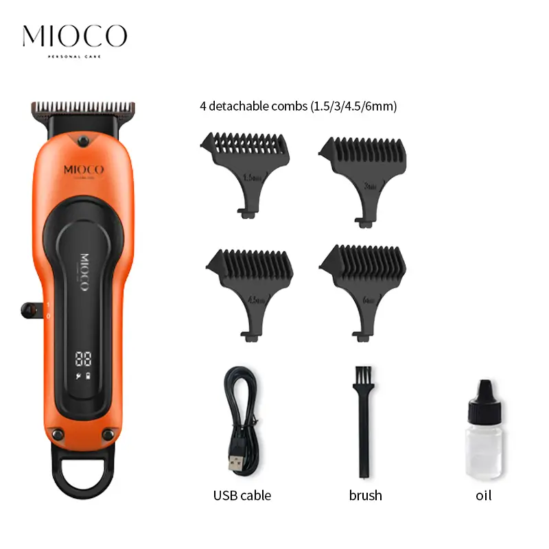 MIOCO RS9604 – Clipper rechargeable 7000 tr/min avec écran LCD