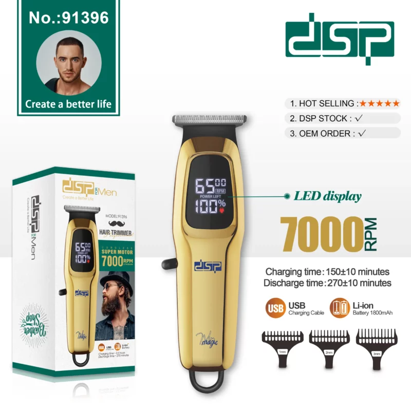 DSP 91396 – Tondeuse sans fil professionnelle 6500 RPM