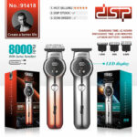 DSP 91418 – Tondeuse Électrique Rechargeable sans Fil pour Cheveux & Barbe