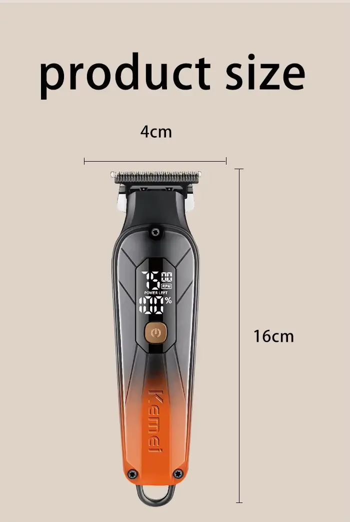 Kemei KM-1741 – Tondeuse sans fil professionnelle 5W – batterie 1200 mAh