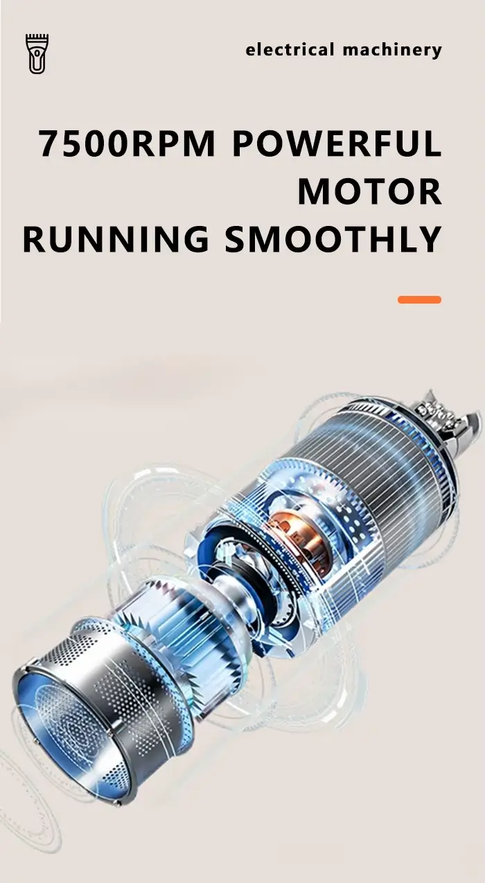 Kemei KM-1741 – Tondeuse sans fil professionnelle 5W – batterie 1200 mAh