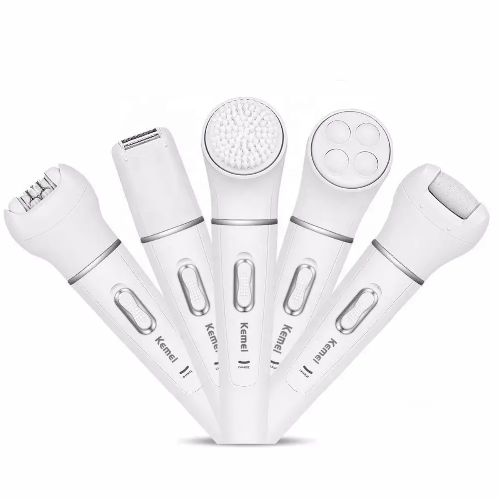 Kemei KM-2198 – Épilateur / rasoir / tondeuse 5-en-1 rechargeable Kemei KM-2198 – Épilateur / rasoir / tondeuse 5-en-1 rechargeable