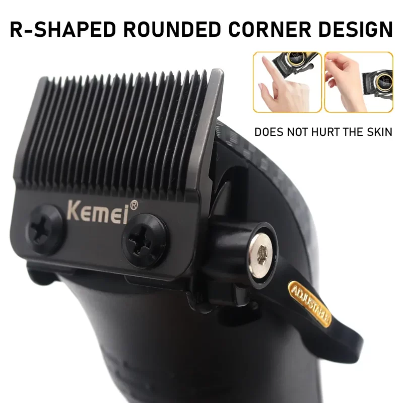 Kemei KM-2242 – Tondeuse professionnelle sans fil 9000 RPM – batterie 4500 mAh