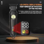 Kemei KM-2371 – Tondeuse sans fil professionnelle pour cheveux et barbe 1200mAh 5W