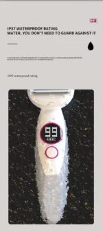 Kemei KM-7101 – Épilateur / rasoir 5-en-1 rechargeable pour corps