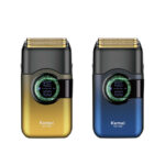 Kemei KM-T389 – Rasoir électrique étanche IPX5 à double lames rotatives