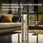 Kemei KM-2243 tondeuse à cheveux sans fil avec afficheur lcd - gold - doré - type c - 5W - 7500rpm