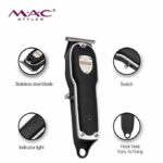 MAC Styler Mc-5804 – Tondeuse sans fil rechargeable pour cheveux et barbe 8W - batrie 1000 mAh