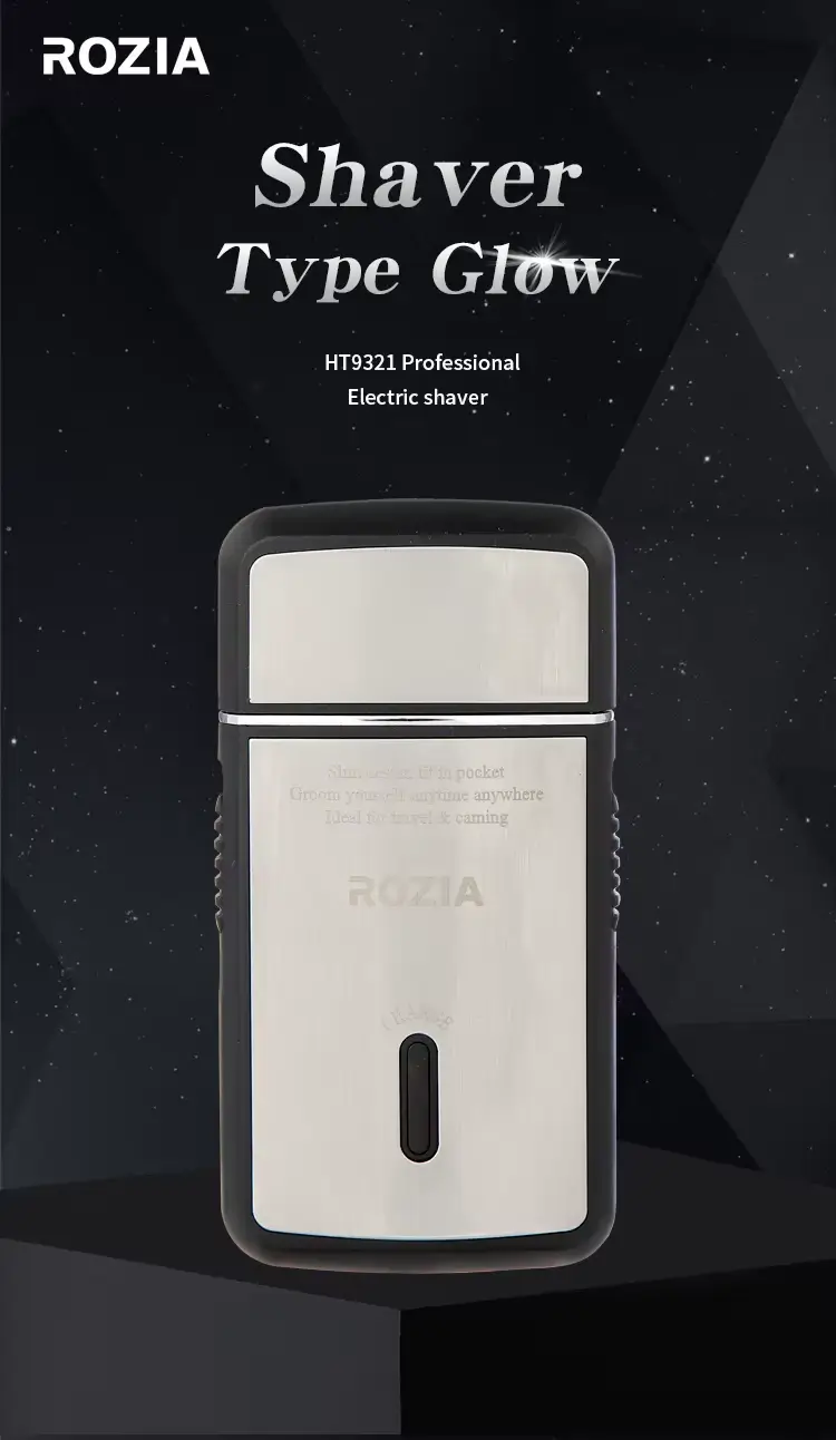 ROZIA PRO HT9321 – Rasoir électrique rechargeable USB