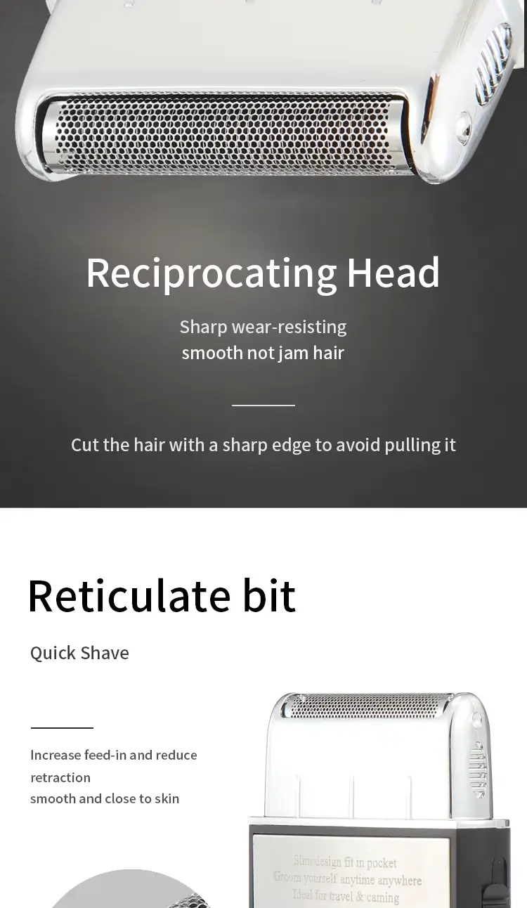 ROZIA PRO HT9321 – Rasoir électrique rechargeable USB