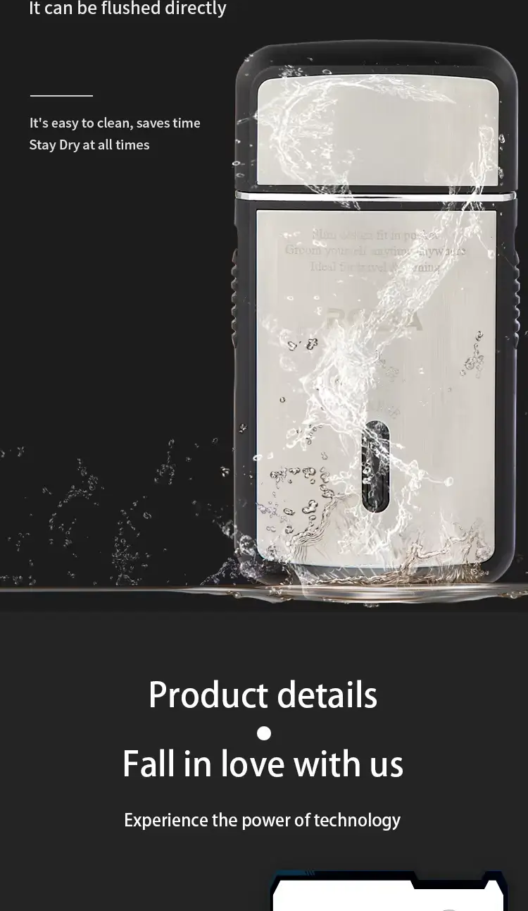 ROZIA PRO HT9321 – Rasoir électrique rechargeable USB - gris