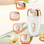 Kemei 3in1 femmes épilateur électrique Rechargeable épilateur callosités dame rasoir pour jambes, Bikini, bras, corps, visage