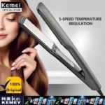 Kemei KM-2518 – Lisseur cheveux professionnel avec réglage température LED