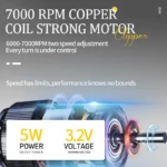 Kemei KM-1878 – Tondeuse cheveux & barbe électrique 3-en-1 rechargeable