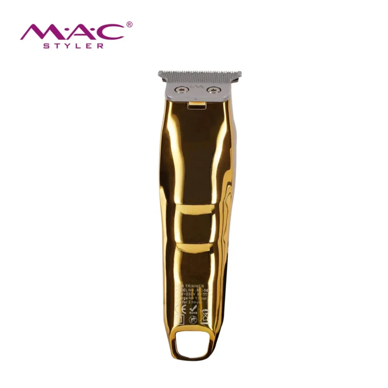 MAC Styler MC-5820 – Tondeuse cheveux, barbe et corps professionnelle – gold doré avec afficheur