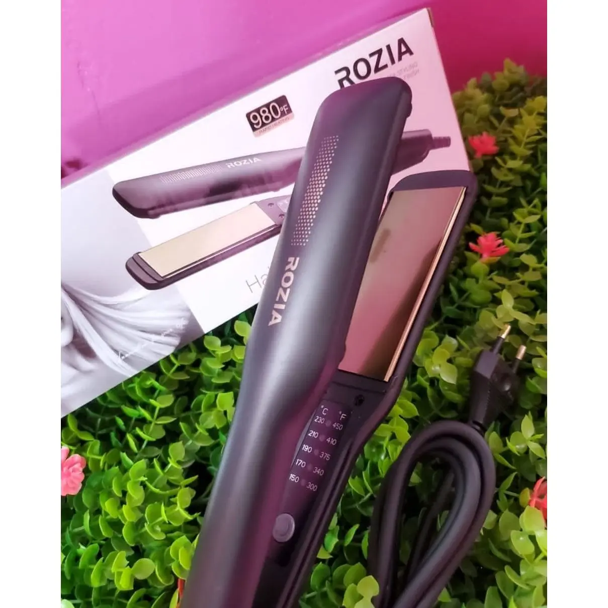 Rozia HR-806 – Lisseur cheveux professionnel à température réglable