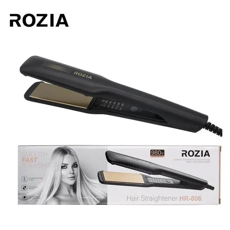 Rozia HR-806 – Lisseur cheveux professionnel à température réglable