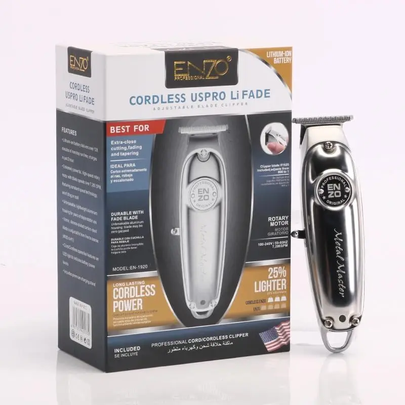 Enzo en-1920 tondeuse à cheveux sans fil rechargeable