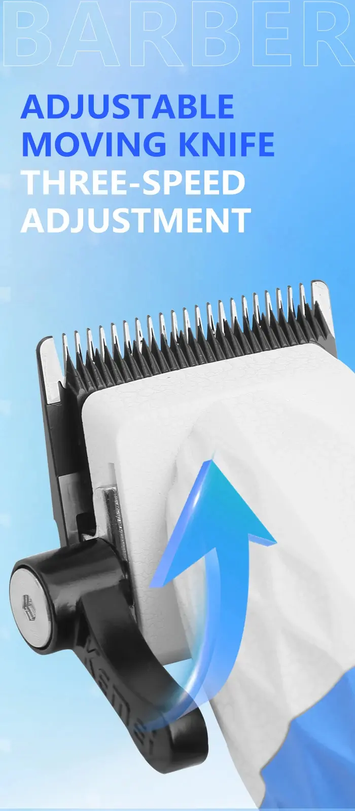 Kemei KM-1689A – Tondeuse cheveux électrique rechargeable 5 W 2500 mAh