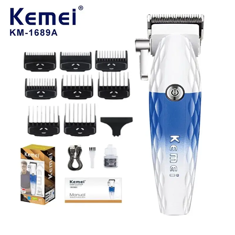 Kemei KM-1689A – Tondeuse cheveux électrique rechargeable 5 W 2500 mAh