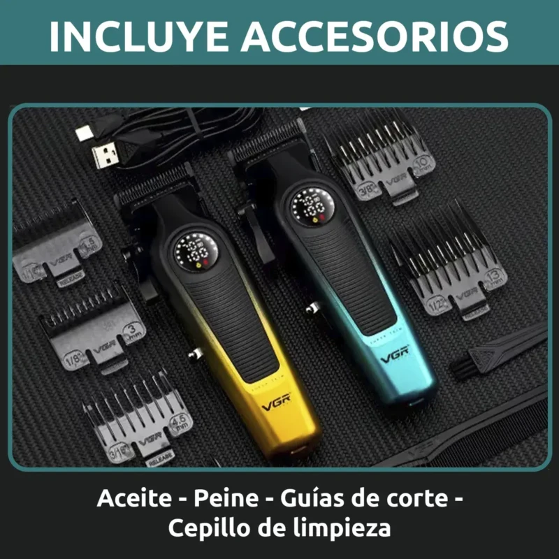 VGR V-196 et V-996 tondeuse cheveux et barbe sans fil avec charge USB