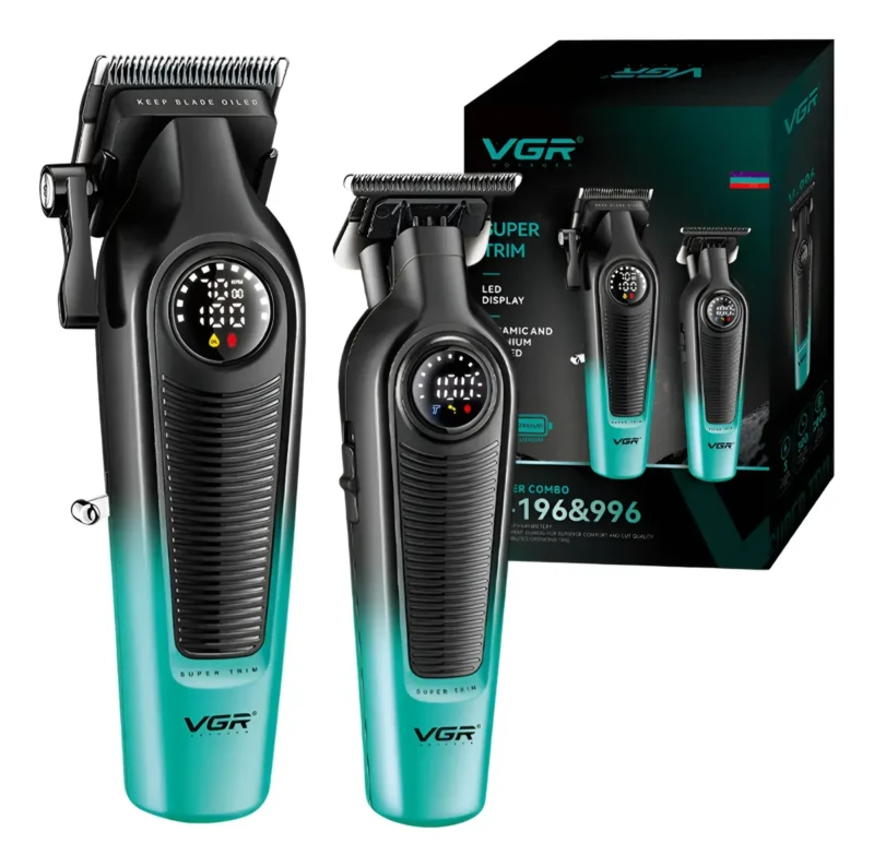 VGR V-196 et V-996 tondeuse cheveux et barbe sans fil avec charge USB
