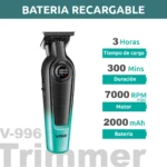 VGR V-196 et V-996 tondeuse cheveux et barbe sans fil avec charge USB