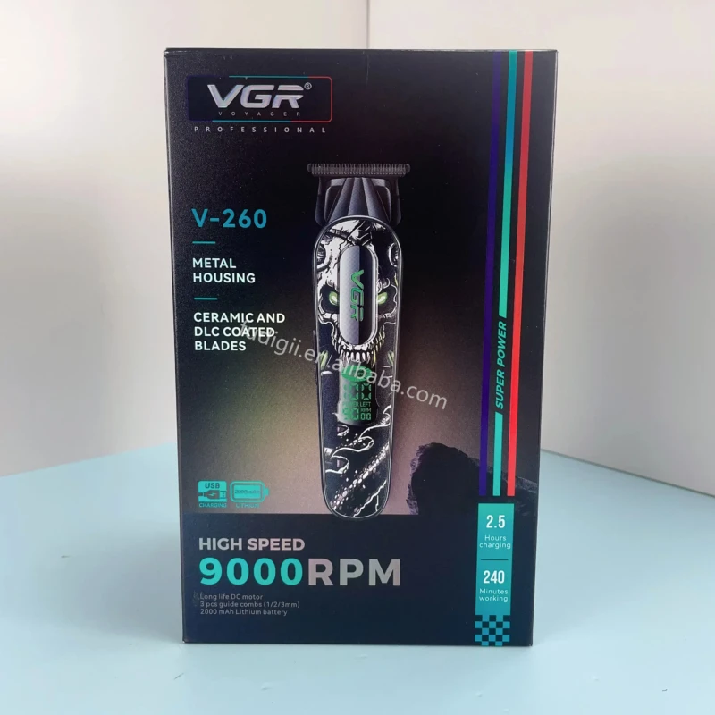 VGR V-260 Tondeuse à Cheveux Rechargeable Sans Fil pro
