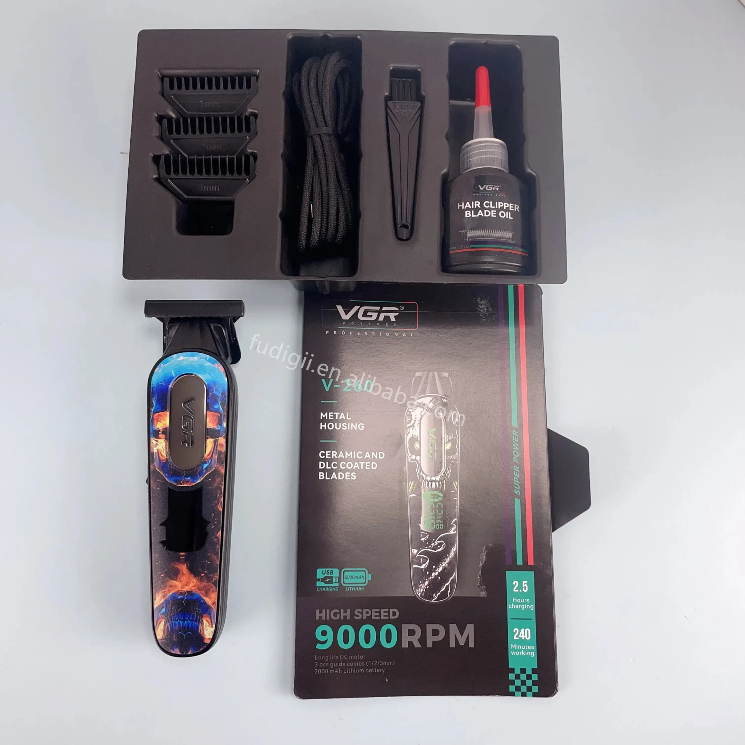 VGR V-260 Tondeuse à Cheveux Rechargeable Sans Fil pro