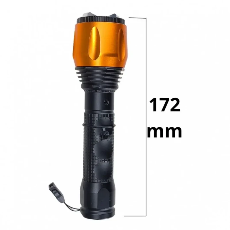 Beetro LA212 – Lampe torche LED rechargeable portative avec zoom ajustable et 3 modes torche beetro torche de poche