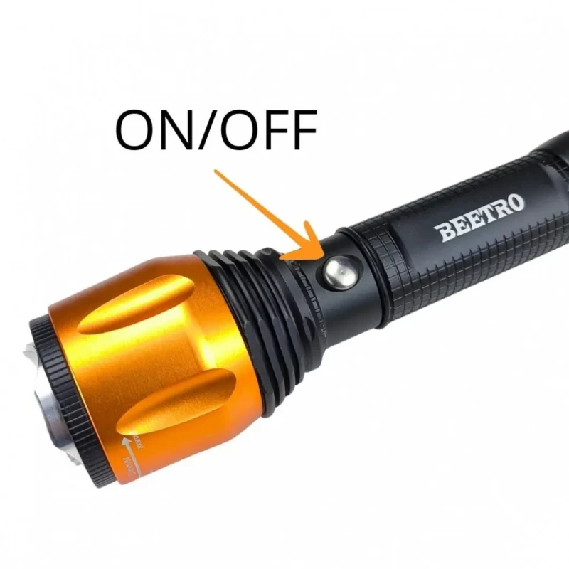 Beetro LA212 – Lampe torche LED rechargeable portative avec zoom ajustable et 3 modes torche beetro torche de poche
