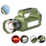 CH-23063-S Lampe Torche LED Solaire Rechargeable – Lampe portable multi-modes avec indicateur de charge Lampe Torche LED
