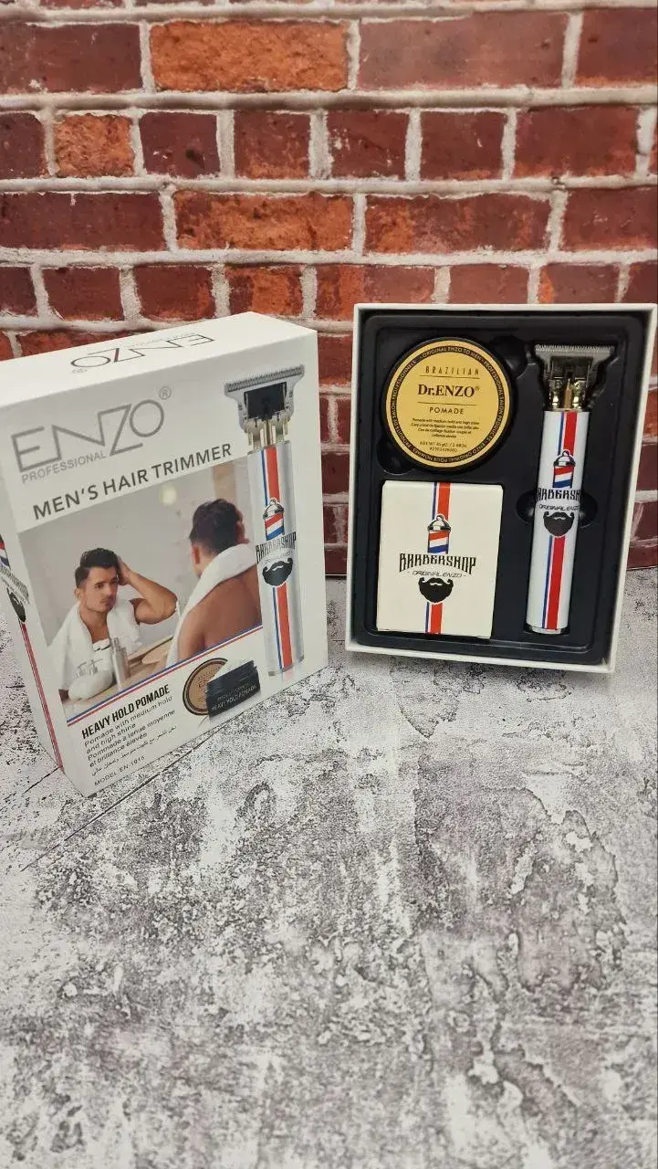 ENZO EN-1915 – Tondeuse cheveux sans fil professionnelle avec accessoires complet Tondeuse ENZO