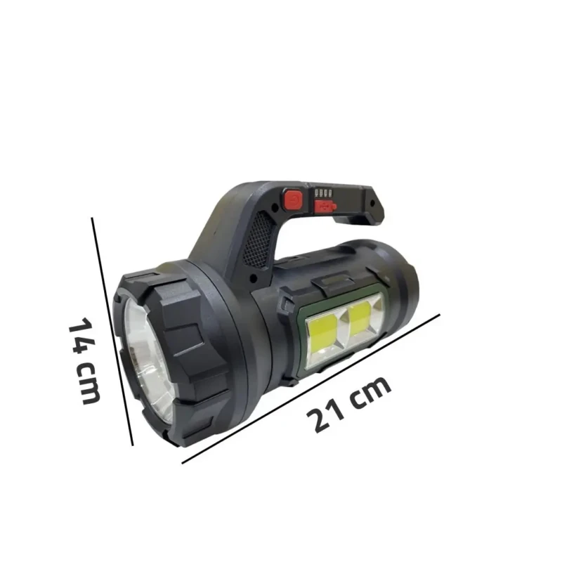 HM-7729G – Lampe torche multifonction avec boîte à outils rechargeable torche multifonction
