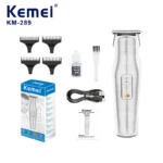 Kemei KM 289 Tondeuse à Cheveux Rechargeable Sans Fil – argent tondeuse bon prix